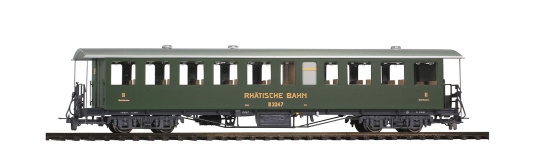 Bemo 3235146 - H0m - Personenwagen B 2246 Nostalgie-Plattformwagen, RhB, Ep. IV - VI